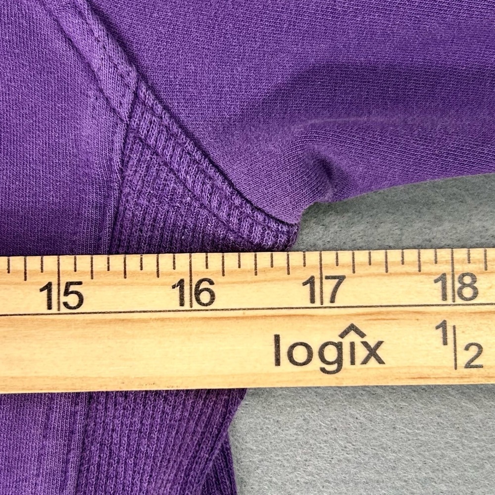 Lululemon Scuba Full Zip Hoodie Cable Knit Purple Size 6 Thumbhole Hiking Jacket - Picture 8 of 13